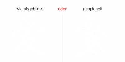 Fensteraufkleber chinesisches Zeichen Liebe - Ansicht Farbauswahl