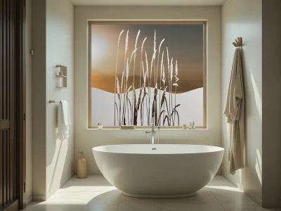 Fenster Sichtschutzfolie Wiesengras