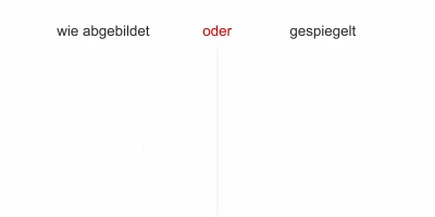 Fensteraufkleber Blätterornament - Ansicht Farbauswahl