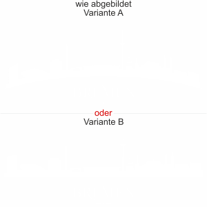 Fensteraufkleber Bremen - Ansicht Ausrichtung mit Farbauswahl und Variante