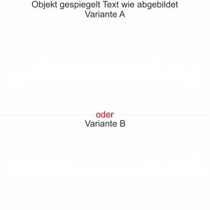Fensteraufkleber Bremen - Ansicht Ausrichtung mit Farbauswahl und Variante