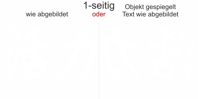 Glasaufkleber Symbol Lebensenergie - Ansicht Farbauswahl
