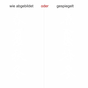 Glas Sticker chinesische Jahreszeiten - Ansicht Ausrichtung mit Farbauswahl