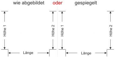 Fensterfolie Bambus und Vögel - Ansicht Ausrichtung mit Farbauswahl und Anleitung zur Größenberechnung - Vorschlag 2