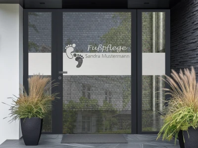 Fußpflege Schaufenster