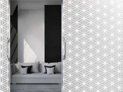 Sichtschutzfolie Lebensblume 10 | Druck Wunschfarbe