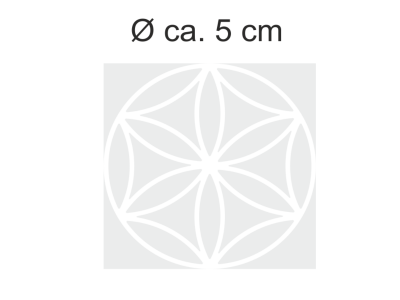 Sichtschutzfolie Lebensblume 5 | Druck Wunschfarbe