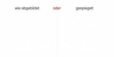 Fensterfolie Om - Ansicht Farbauswahl
