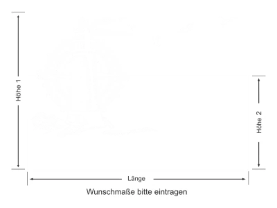 Sichtschutz Windrose mit Leuchtturm