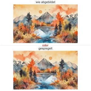 Fotofolie Berge Aquarell (7 Varianten)