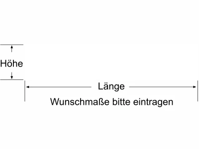 Glas Durchlaufschutz Balken - Ansicht Farbauswahl