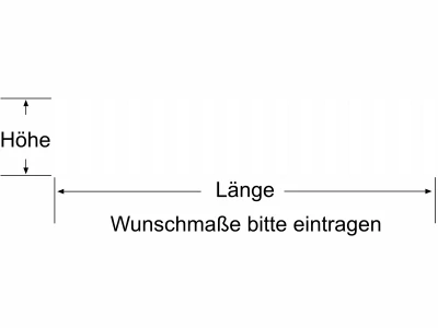 Durchlaufschutz für Glas mit schmalen vertikalen Streifen - Ansicht Farbauswahl