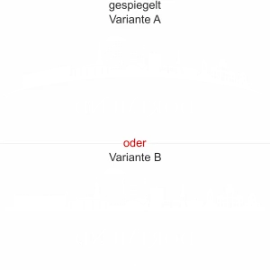 Glasaufkleber Dortmund - Glastattoo mit Dortmunder Skyline - Ansicht Ausrichtung mit Farbauswahl und Variante