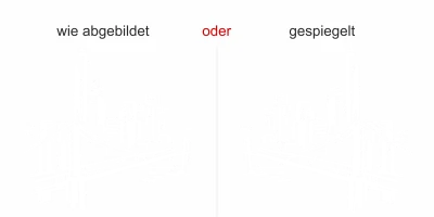 Sichtschutz New York mit Brücke - Ansicht Ausrichtung und Farbauswahl