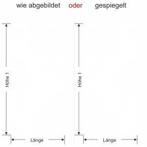 Fensterfolie blickdicht Retrokreise