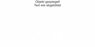 Glasdekor Chinesische Mauer - Ansicht Ausrichtung und Farbauswahl