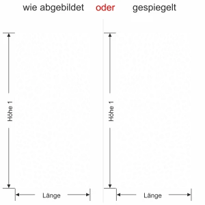 Sichtschutzfolie Leopard - Ansicht Ausrichtung und Farbauswahl