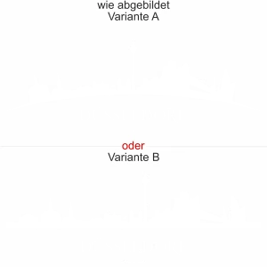Glastattoo Düsseldorf - Ansicht Ausrichtung mit Farbauswahl und Variante