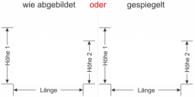 Sichtschutzfolie Gedeck mit Wunschtext - Ansicht Farbauswahl