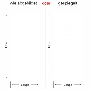 - Ansicht Ausrichtung mit Farbauswahl
