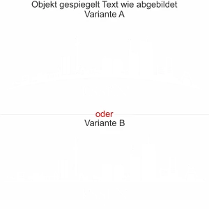 Glasdesign Essen - Ansicht Ausrichtung mit Farbauswahl und Variante