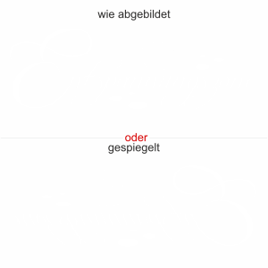 Glasfolie Entspannungszone - Ansicht Ausrichtung mit Farbauswahl