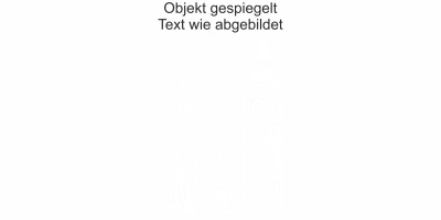 Glassticker Big Ben - Ansicht Ausrichtung und Farbauswahl