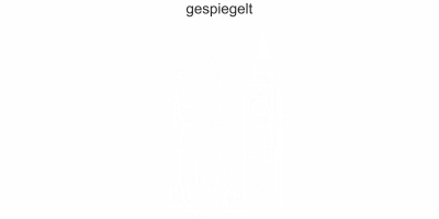 Glassticker Big Ben - Ansicht Ausrichtung und Farbauswahl