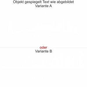 Glassticker Köln - Ansicht Ausrichtung mit Farbauswahl und Variante