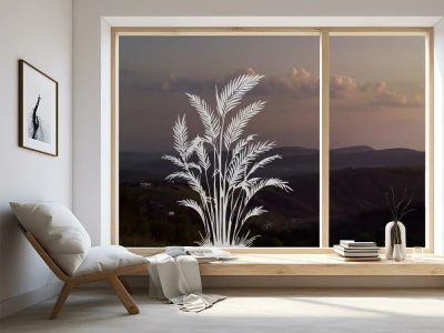 Glastattoo Areca Palme Silhouette