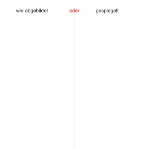 Glastattoo Bambus und Zen Steine - Ansicht Ausrichtung mit Farbauswahl