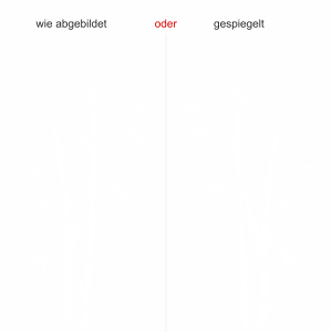 Glastattoo Bambusmotiv - Ansicht Ausrichtung mit Farbauswahl