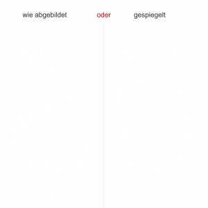 Glastattoo Bambusstrauch - Ansicht Ausrichtung mit Farbauswahl