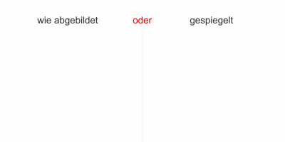 Glastattoo Boho Stil - Ansicht Farbauswahl