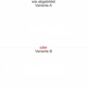 Glastattoo Dubai Skyline - Ansicht Ausrichtung mit Farbauswahl und Variante