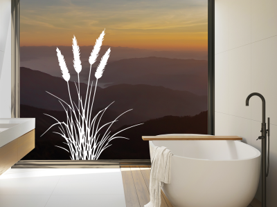 Glastattoo Grasmotiv - Ansicht Farbauswahl