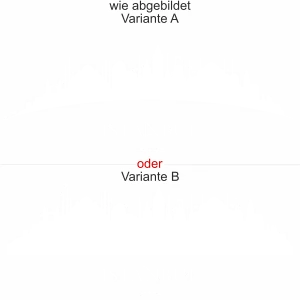 Glastattoo Istanbul Skyline - Ansicht Ausrichtung mit Farbauswahl und Variante