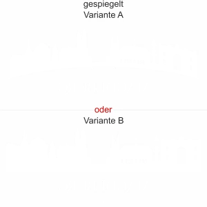 Glastattoo Magdeburg - Ansicht Ausrichtung mit Farbauswahl und Variante