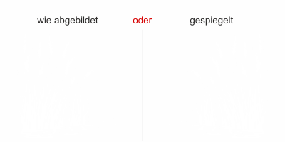 Glastattoo Ufergräser im Wind - Ansicht Ausrichtung mit Farbauswahl