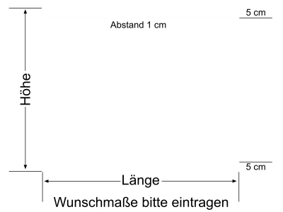 Glastür Blickschutz mit zwei Streifen