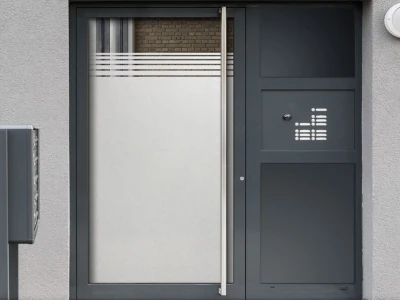 Glastür Glasdekorfolie Streifen