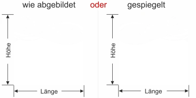 Glastür Sichtschutzfolie Design Welle