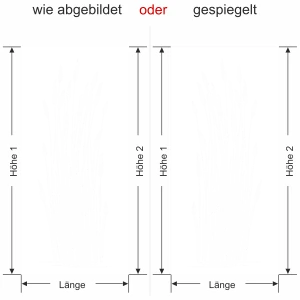 Fensterfolie Elegantes Gräsermeer