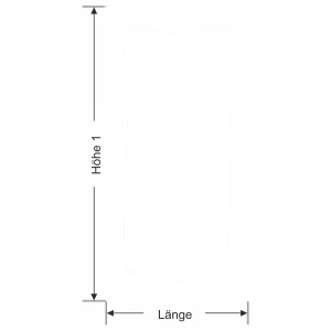 Glastür Sichtschutzfolie Jugendstil Rahmen - Ansicht Ausrichtung und Farbauswahl