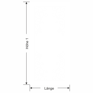 Glastür Sichtschutzfolie Klassik Rahmen - Ansicht Ausrichtung und Farbauswahl