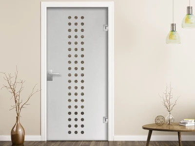 Glastür Sichtschutzfolie Milchglasfolie Kreise