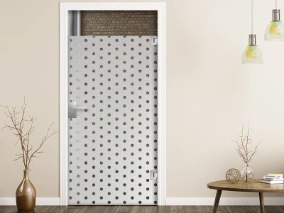 Glastür Sichtschutzfolie Punktmuster