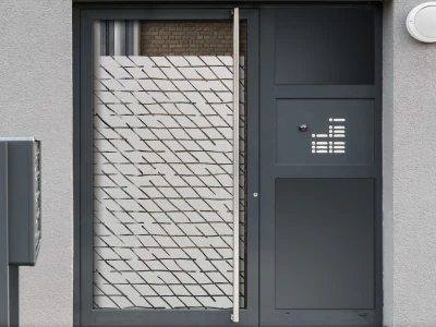 Glastür Sichtschutzfolie Rautenmuster