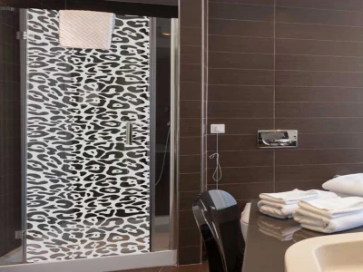 Glastür Sichtschutzfolie Reptilia