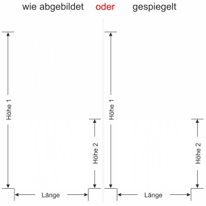 Glastür Sichtschutzfolie Wildgräser - Ansicht Ausrichtung mit Farbauswahl und Anleitung zur Größenberechnung - Vorschlag 1